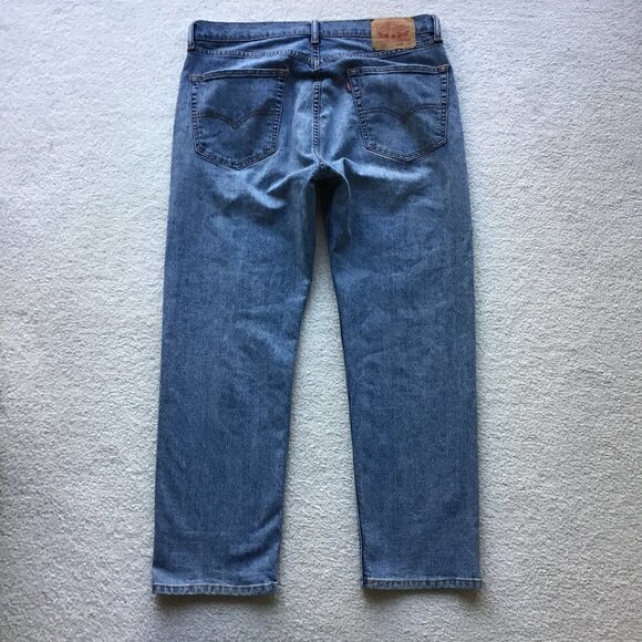 LEVI's 505 W36 L30 BLUE JEANS - Picture 1 of 7